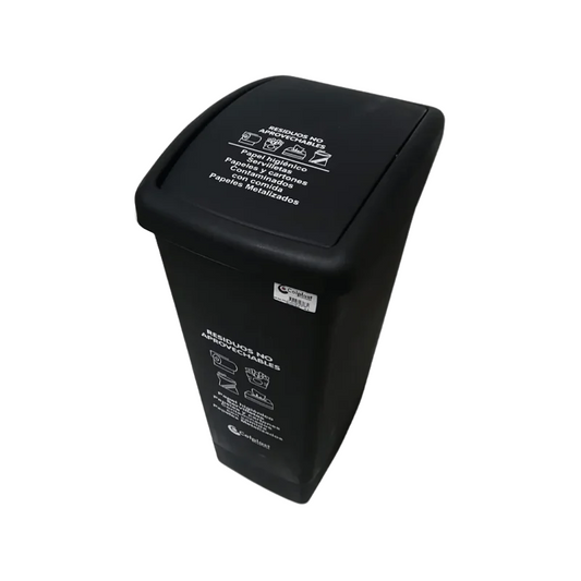CANECA DE BASURA 55LT NEGRA