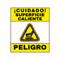 STICKER SUPERFICIE CALIENTE 8x12