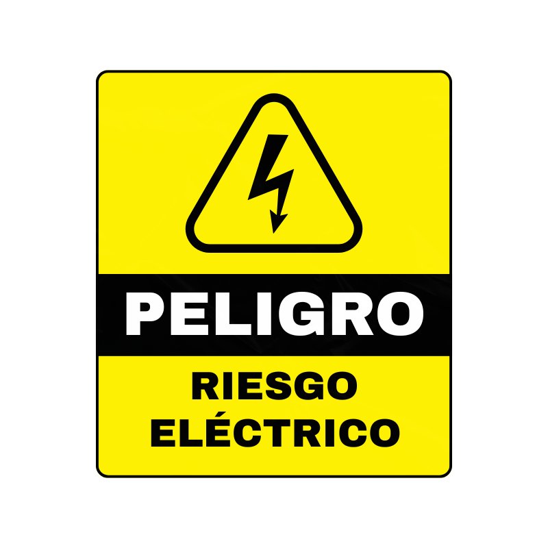 STICKER RIESGO ELECTRICO 8x12
