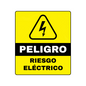 STICKER RIESGO ELECTRICO 8x12