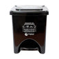 PAPELERA NEGRA DE PEDAL 22LT