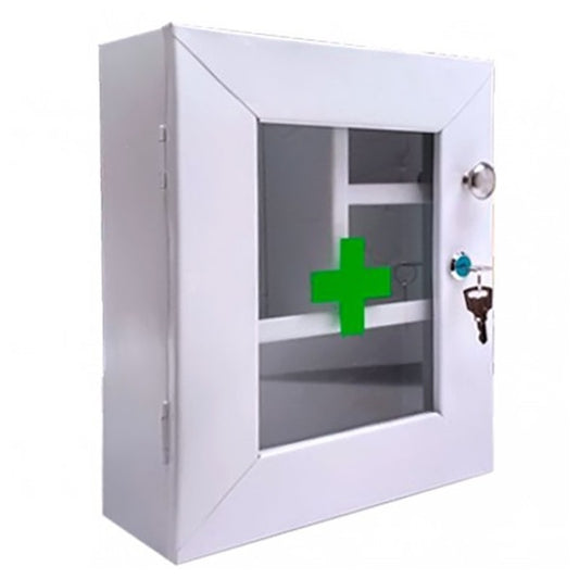 CAJA BOTIQUÍN METÁLICO BLANCO