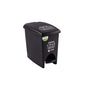 PAPELERA NEGRA DE PEDAL 12LT