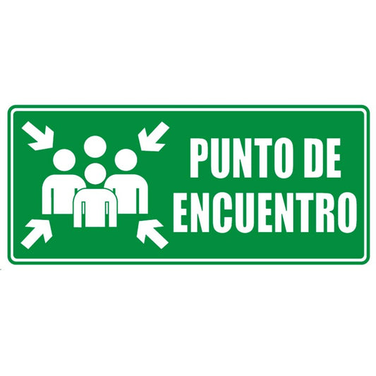 SEÑALIZACIÓN PUNTO DE ENCUENTRO 15x30