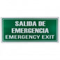 SEÑALIZACIÓN SALIDA DE EMERGENCIA 15x30