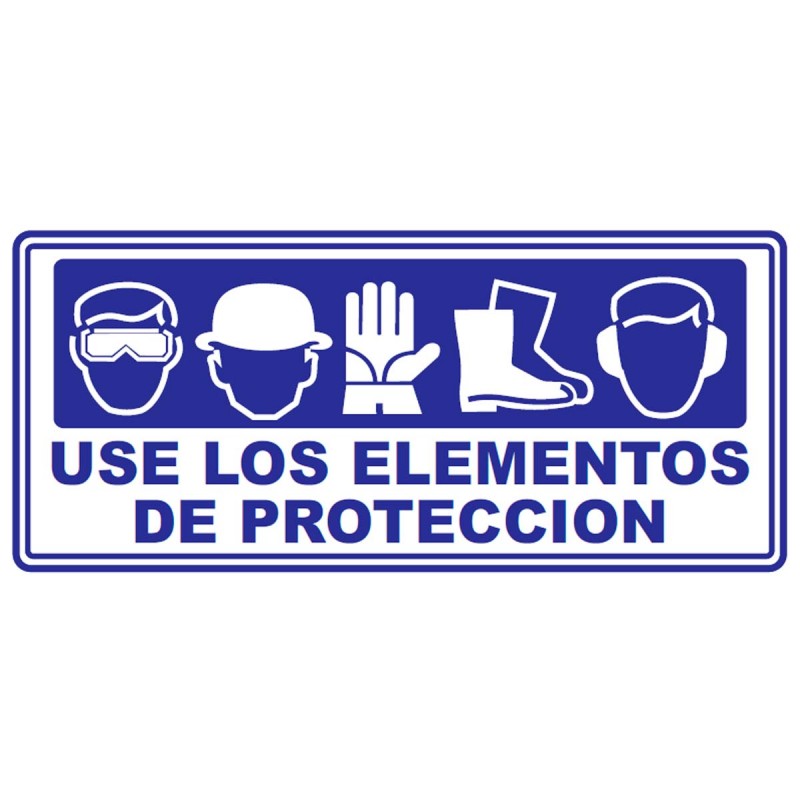 SEÑALIZACIÓN USO OBLIGATORIO EPP 15x30